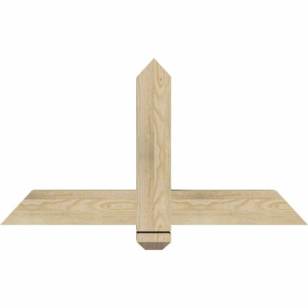 Ekena Millwork Eugene Rough Sawn Timber Gable Bracket, Douglas Fir, 36"W x 19"H x 4"D x 4"F, 13/12 Pitch GBW036X19X0404EUG00RDF
